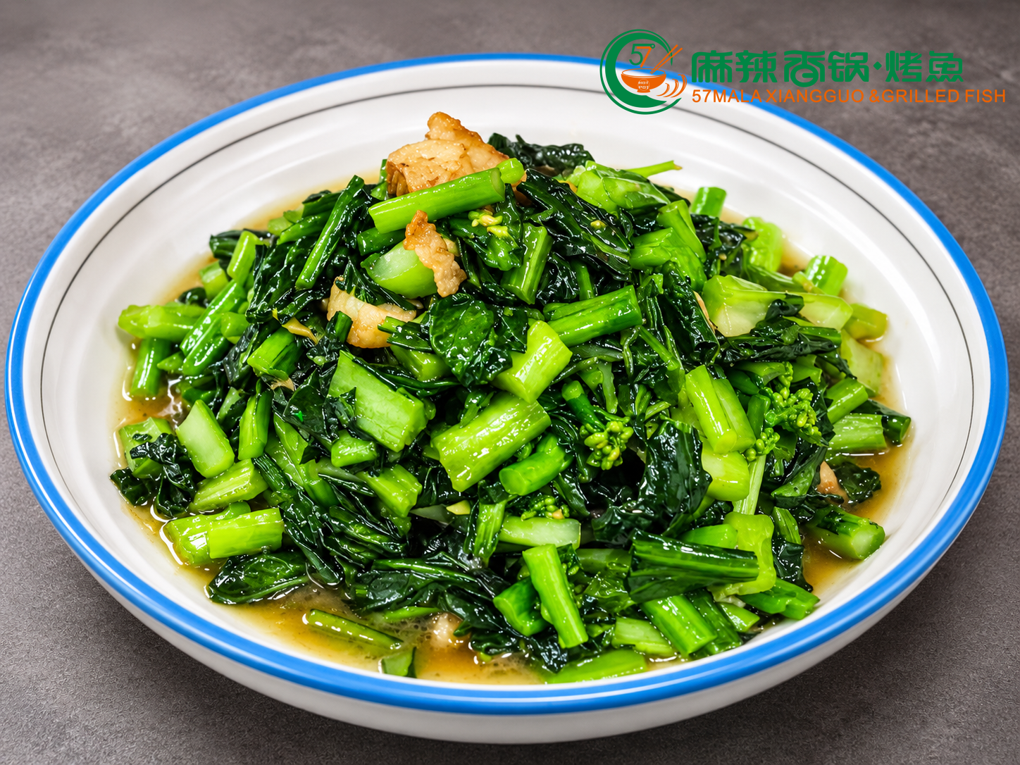 猪油炒菜心